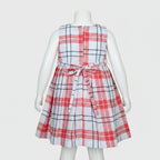 Charming Red & White Plaid Christmas Frock for Girls - Christmas Special